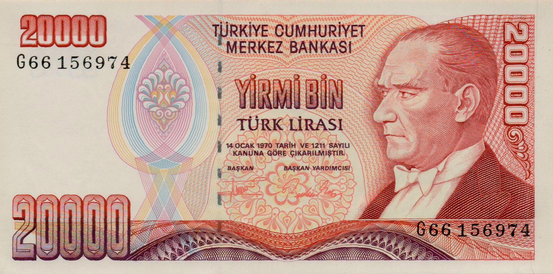 Turkey 20000 1984 UNC P-202